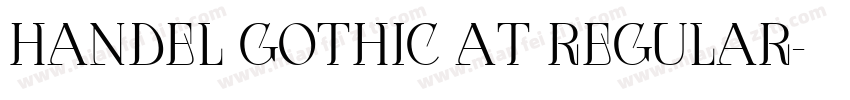 Handel Gothic AT Regular字体转换